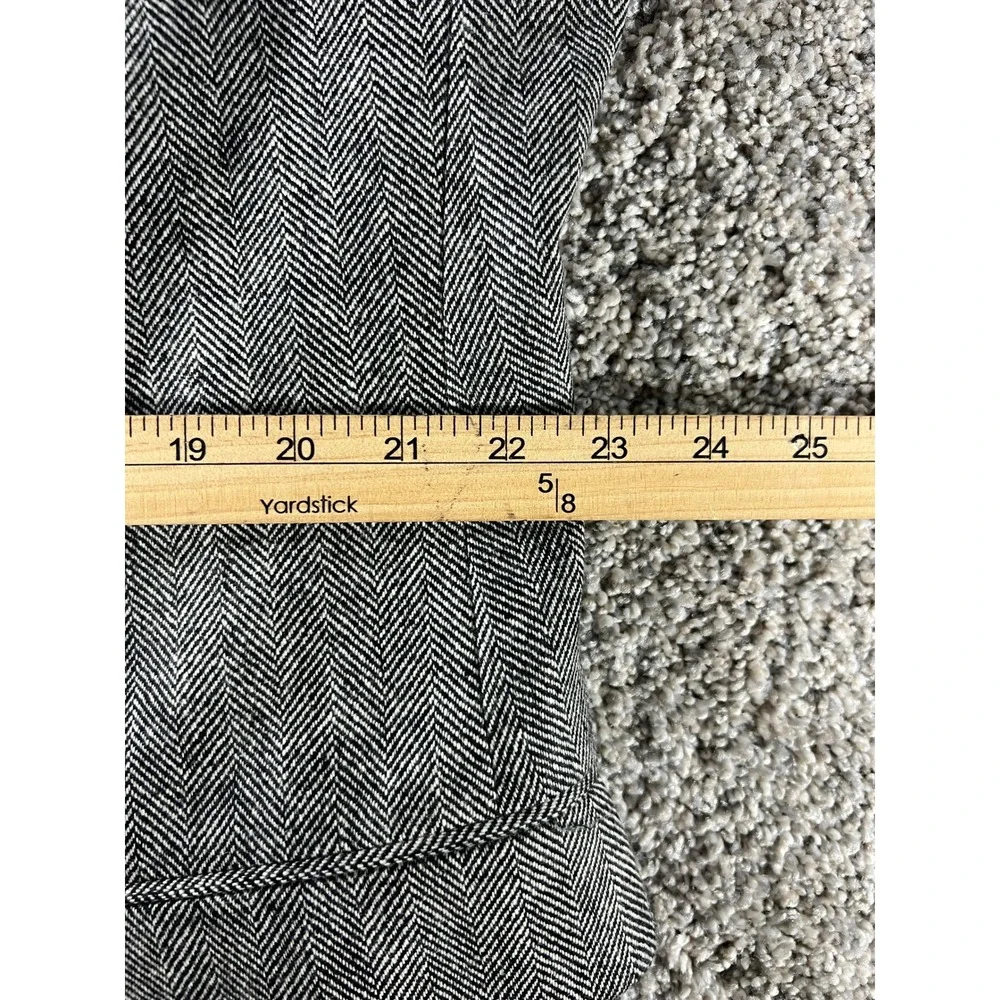 Vintage Bill Blass 100% Cashmere Gray Herringbone Sport Coat Blazer 50R